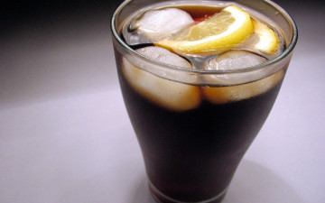 Картинка еда напитки кубики лимон лед кока-кола
