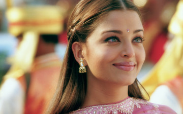 Картинка девушки aishwarya+rai улыбка лицо модель серьги индианка актриса