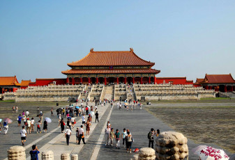 Картинка города пекин+ китай дворцы запретный город столицы пекин площадь императорский дворец