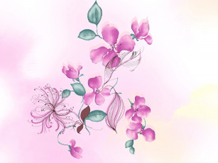 Картинка рисованное цветы