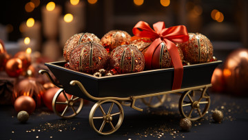 Картинка праздничные -+разное+ новый+год шарики рождество красные новый год ёлочные игрушки новогодние украшения