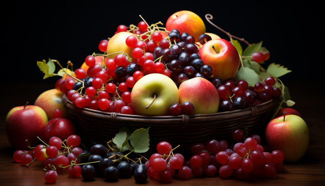 Обои картинки фото 3д графика, другое , other, фрукты, ягоды, натюрморт