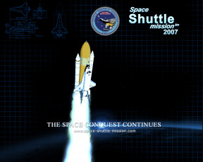 обоя space, shuttle, mission, 2007, видео, игры