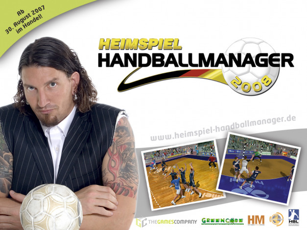 Обои картинки фото handball, manager, 2008, видео, игры