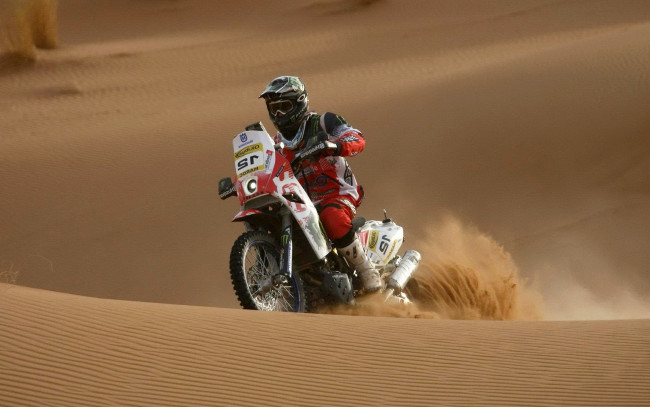 Обои картинки фото спорт, мотокросс, песок, гонки, мотоцикл