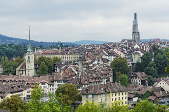 Картинка bern switzerland города берн швейцария здания панорама