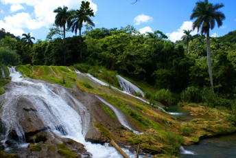 Картинка cascadas+de+el+nicho++куба природа водопады каскад водопад куба