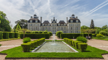 Картинка chateau+de+cheverny города замки+франции chateau de cheverny