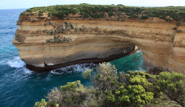 Картинка природа побережье океан арка скала