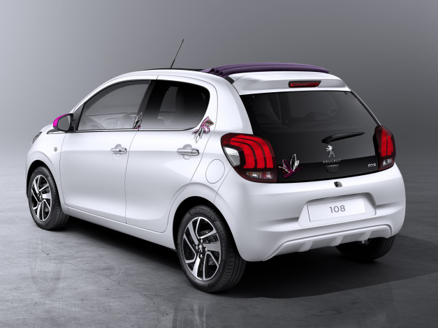 Обои картинки фото автомобили, peugeot, 2014, 5-door, top, 108