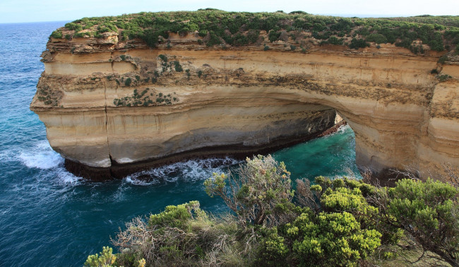 Обои картинки фото природа, побережье, океан, арка, скала