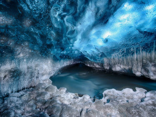 Картинка ледник+ватнаёкюдль природа айсберги+и+ледники мерзлота холод снег пещера лёд ледник