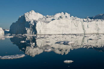 обоя ледник Якобсхавн, природа, айсберги и ледники, ледник, мерзлота, снег, лёд, холод, вода