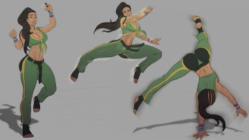 Картинка рисованное люди прыжки униформа фон девушка