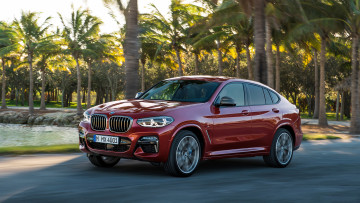 Картинка bmw+x4+m40d+2019 автомобили bmw x4 m40d 2019 red