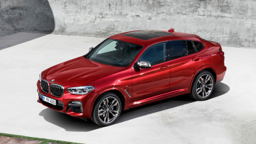 Картинка bmw+x4+m40d+2019 автомобили bmw x4 m40d 2019 red