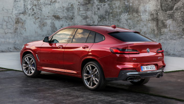 Картинка bmw+x4+m40d+2019 автомобили bmw x4 m40d 2019 red