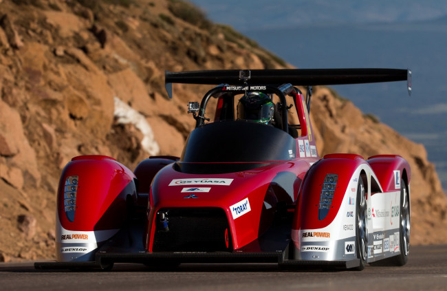 Обои картинки фото mitsubishi miev evolution ii pikes peak 2013, автомобили, mitsubishi, 2013, peak, pikes, miev, evolution, ii