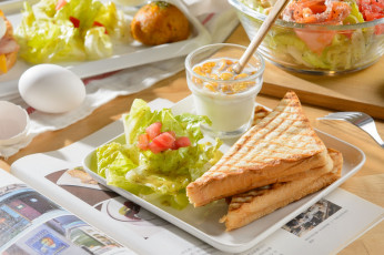 Картинка еда салаты +закуски салат бутерброд яйца