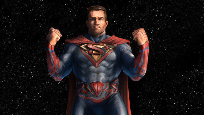 Обои картинки фото рисованное, комиксы, superman