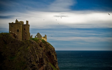 Картинка dunnottar+castle aberdeenshire scotland города замки+англии dunnottar castle