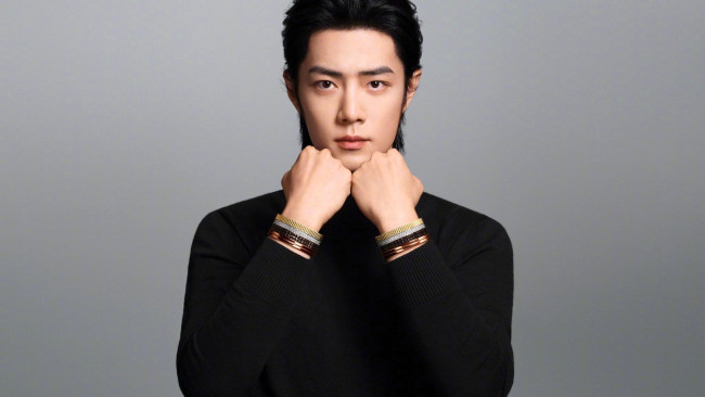 Обои картинки фото мужчины, xiao zhan, актер, лицо, свитер, браслеты