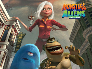 Картинка видео игры monsters vs aliens