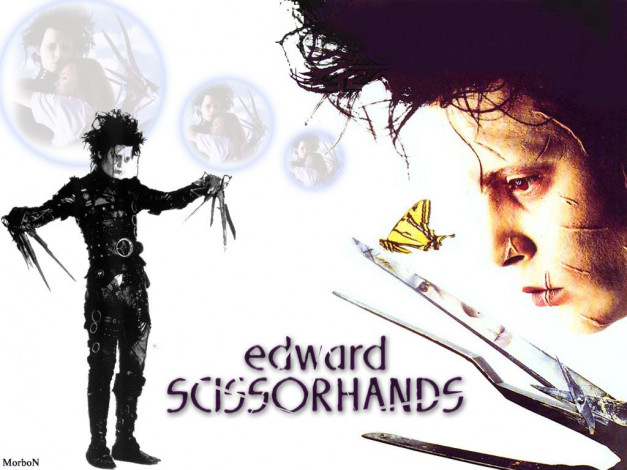 Обои картинки фото edward, scissorhands, кино, фильмы