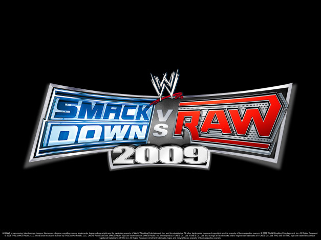 Обои картинки фото wwe, smackdown, vs, raw, 2009, видео, игры