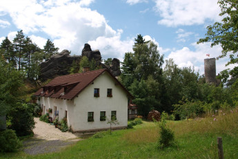 Картинка города здания дома Чехия