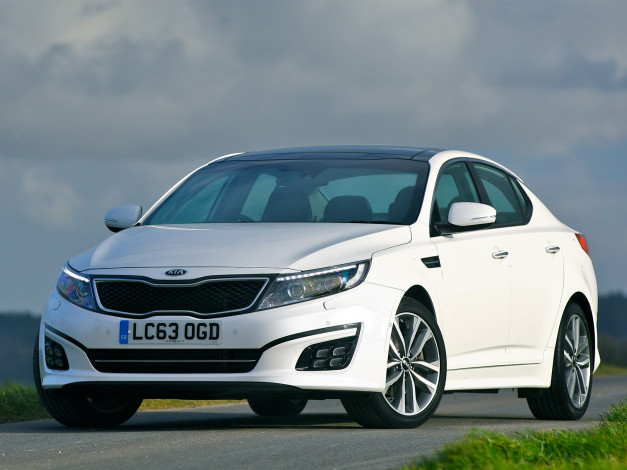 Обои картинки фото автомобили, kia, tf, uk-spec, 2014, optima, ecodynamics