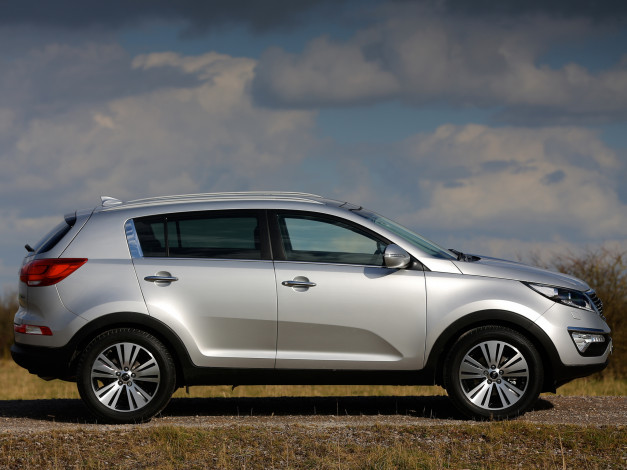 Обои картинки фото автомобили, kia, uk-spec, ecodynamics, sportage, 2013