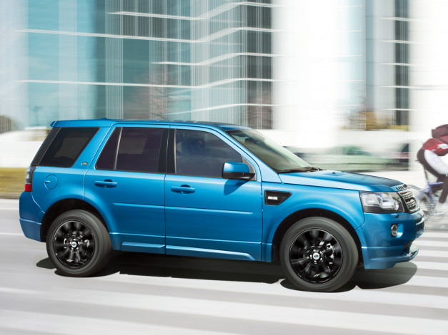 Обои картинки фото автомобили, land-rover, синий, 2014, luxury, 2, hse, land, rover, freelander