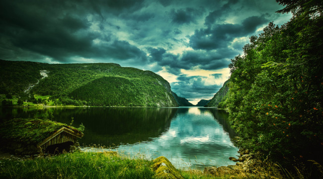 Обои картинки фото природа, реки, озера, горы, зелень, леса, река