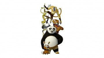 обоя kung fu panda, мультфильмы, персонажи