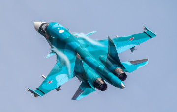 Картинка su-34 авиация боевые+самолёты бомбардировщик