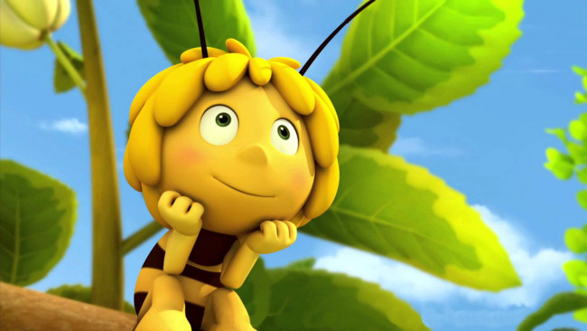 Обои картинки фото maya the bee movie, мультфильмы, maya the bee – movie, пчелка, maya, the, bee, movie