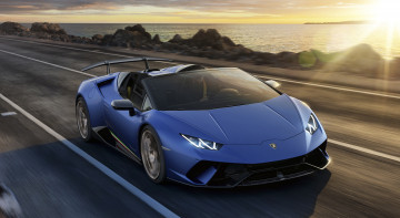 Картинка lamborghini+huracan+spyder+performante+2019 автомобили lamborghini blue 2019 performante spyder huracan