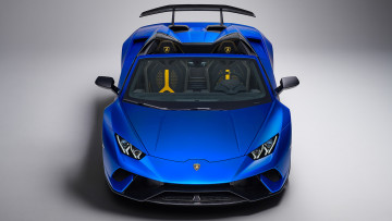 Картинка lamborghini+huracan+spyder+performante+2019 автомобили lamborghini performante huracan 2019 blue spyder