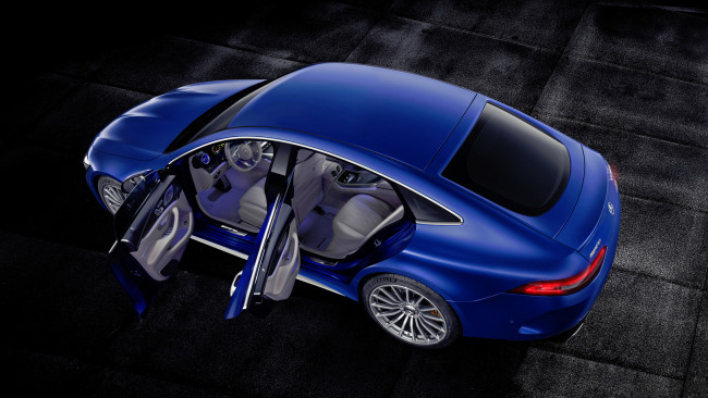 Обои картинки фото mercedes-benz amg gt 63 s 4matic 4door coupe 2019, автомобили, mercedes-benz, amg, gt, 63, s, 4matic, 4door, coupe, 2019, blue