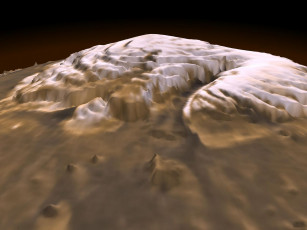 Картинка северный полюс марса космос марс