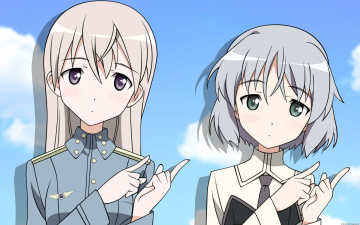 обоя аниме, strike, witches