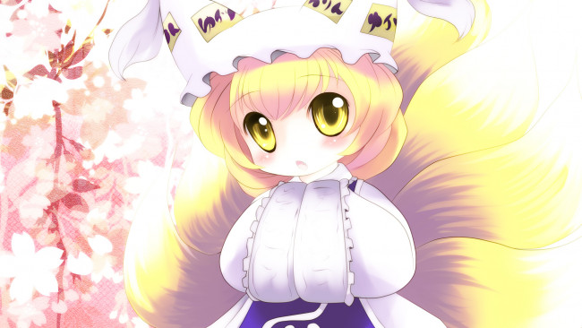 Обои картинки фото yakumo, ran, аниме, touhou