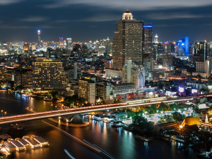 Картинка города бангкок таиланд мегаполис