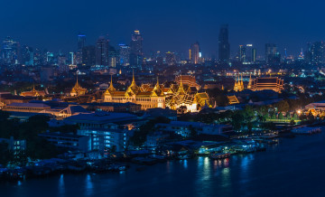 обоя города, бангкок, таиланд, дворец