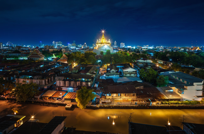 Обои картинки фото города, бангкок, таиланд, река