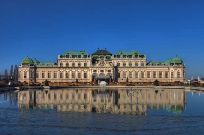 Обои картинки фото города, вена, австрия, дворец, вода