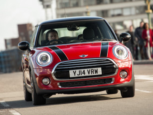 Картинка автомобили mini f56 cooper d uk-spec красный 2014