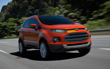 Картинка ford+eco+sport+concept+2012 автомобили ford движение оранжевый 2012 concept eco sport