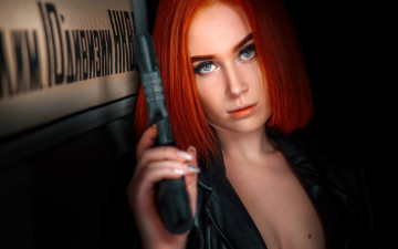 Картинка эльвира+позднышева девушки рыжая лицо пистолет